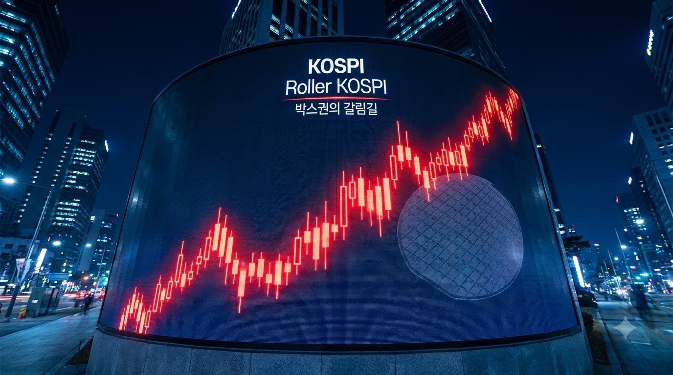 코스피_상승_그래프와_반도체_웨이퍼