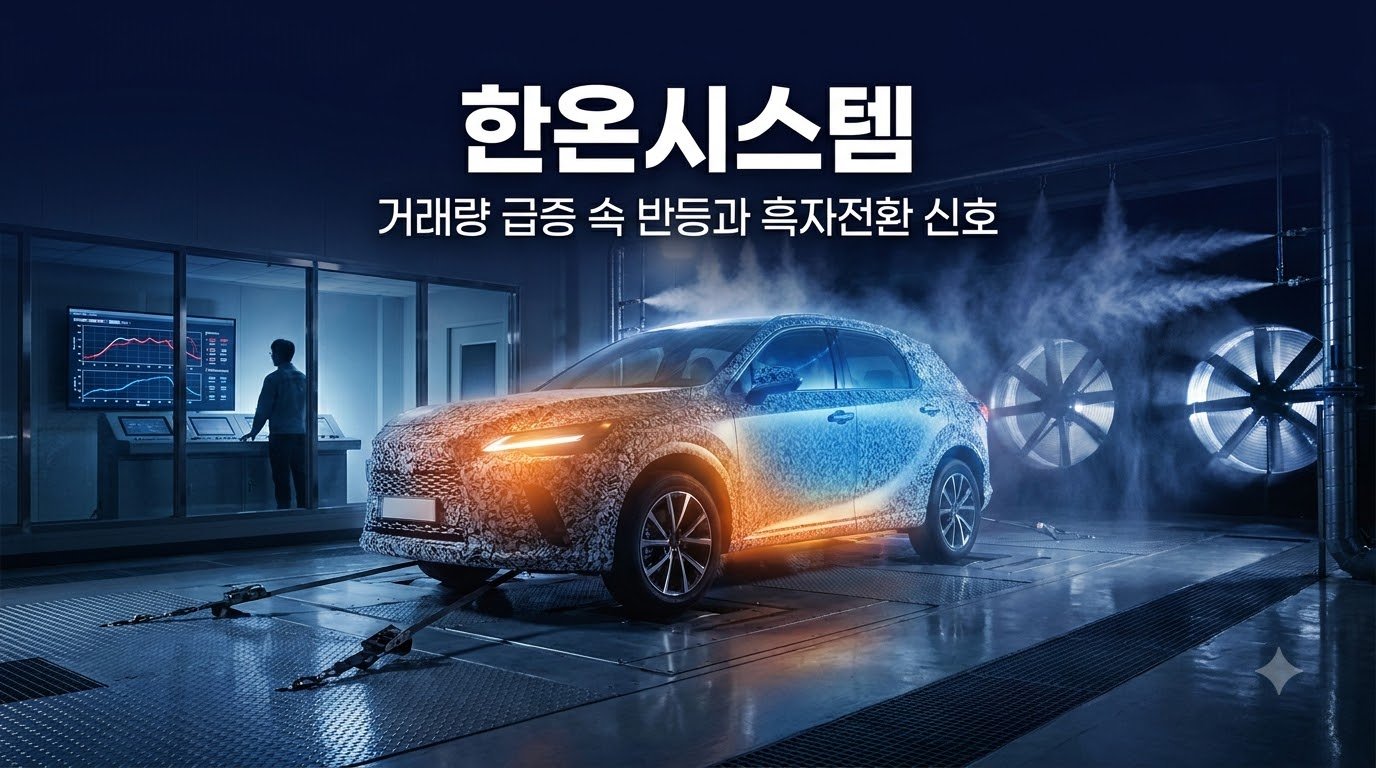 한온시스템 주가, 거래량 급증 속 반등과 분기 흑자전환 신호